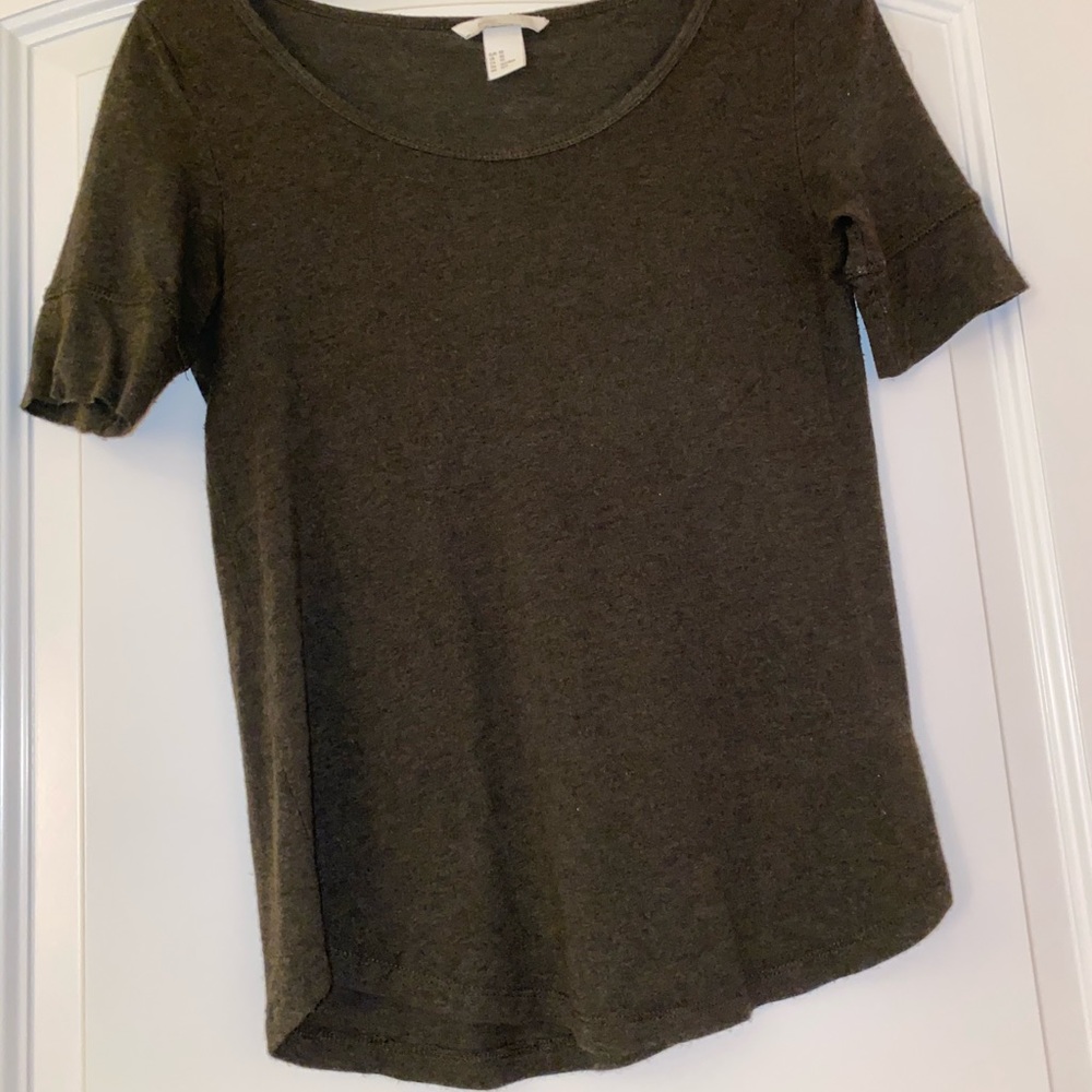 Hunter Green h&m basic top